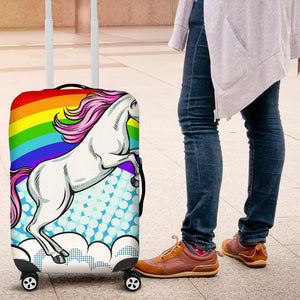 Unicorn Rainbow Luggage Cover Protector