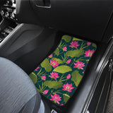 Water Lily Pattern Print Design WL09 Car Floor Mats