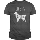 Golden Retriever Life Is Golden T-Shirt Custom T Shirts Printing Golden Retriever Life Is Golden T-Shirt Custom T Shirts Printing - Vegamart.com