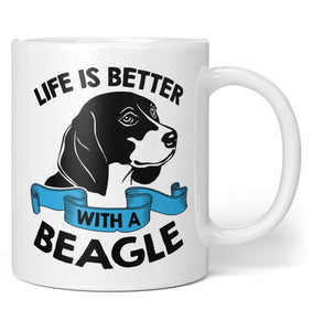 Life Is Better With A Beagle - Coffee Mug Mug Life Is Better With A Beagle - Coffee Mug Mug - Vegamart.com