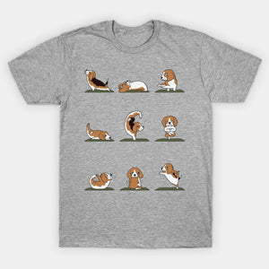 Beagle Yoga Yoga T-Shirt Custom T Shirts Printing Beagle Yoga Yoga T-Shirt Custom T Shirts Printing - Vegamart.com