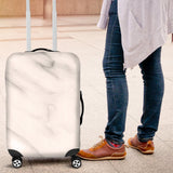 White Marble Luggage Cover Protector
