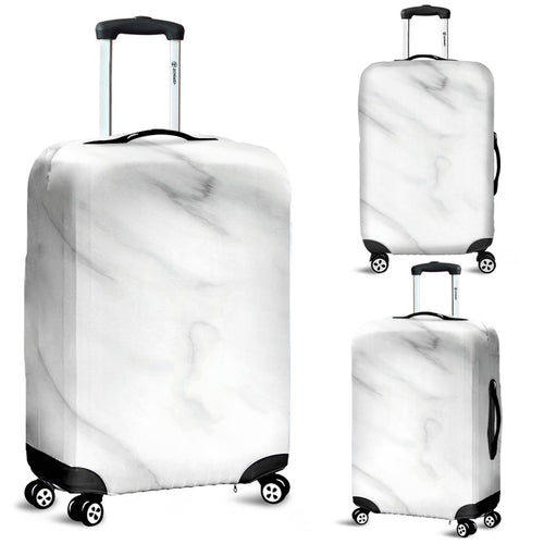 White Marble Luggage Cover Protector