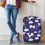 White Unicorn Star Luggage Cover Protector