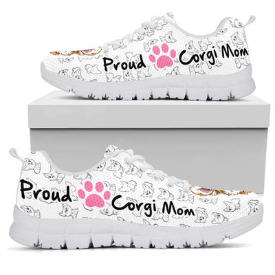 Corgi Proud Mom Sneakers Shoes For Women, Shoes For Men Sneaker Custom Shoes Corgi Proud Mom Sneakers Shoes For Women, Shoes For Men Sneaker Custom Shoes - Vegamart.com