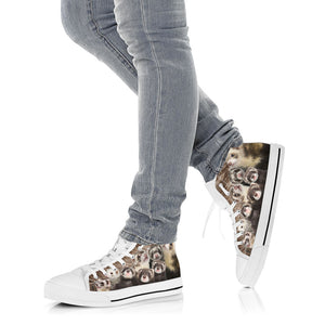 Ferret High Top Shoes For Women, Shoes For Men Custom Shoes Ferret High Top Shoes For Women, Shoes For Men Custom Shoes - Vegamart.com