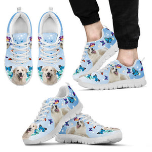Great Pyrenees Butterfly Sneakers Shoes For Women, Shoes For Men Sneaker Custom Shoes Great Pyrenees Butterfly Sneakers Shoes For Women, Shoes For Men Sneaker Custom Shoes - Vegamart.com