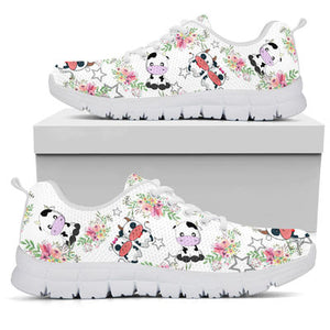 Cow Flowers Sneakers Shoes For Women, Shoes For Men Sneaker Custom Shoes Cow Flowers Sneakers Shoes For Women, Shoes For Men Sneaker Custom Shoes - Vegamart.com