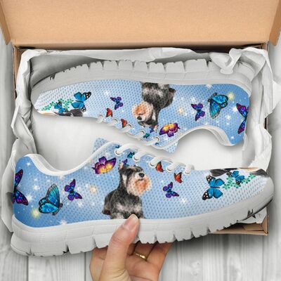 Schnauzers Butterfly Sneakers Shoes For Women, Shoes For Men Sneaker Custom Shoes Schnauzers Butterfly Sneakers Shoes For Women, Shoes For Men Sneaker Custom Shoes - Vegamart.com