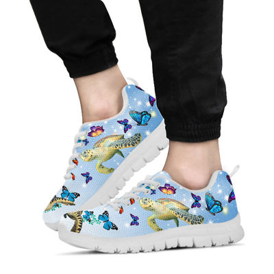 Turtles Butterfly Sneakers Shoes For Women, Shoes For Men Sneaker Custom Shoes Turtles Butterfly Sneakers Shoes For Women, Shoes For Men Sneaker Custom Shoes - Vegamart.com