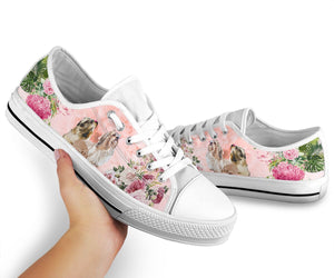 Shih Tzu Flower Low Top Shoes For Women, Shoes For Men Custom Shoes Shih Tzu Flower Low Top Shoes For Women, Shoes For Men Custom Shoes - Vegamart.com