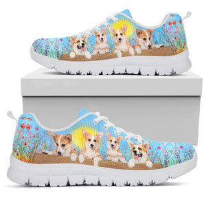 Corgi In Spring Time Petal Sneakers Shoes For Women, Shoes For Men Sneaker Custom Shoes Corgi In Spring Time Petal Sneakers Shoes For Women, Shoes For Men Sneaker Custom Shoes - Vegamart.com