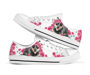 Heeler Flower And Butterfly Low Top Shoes For Women, Shoes For Men Custom Shoes Heeler Flower And Butterfly Low Top Shoes For Women, Shoes For Men Custom Shoes - Vegamart.com