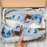 Basset Hound Butterfly Sneakers Shoes For Women, Shoes For Men Sneaker Custom Shoes Basset Hound Butterfly Sneakers Shoes For Women, Shoes For Men Sneaker Custom Shoes - Vegamart.com