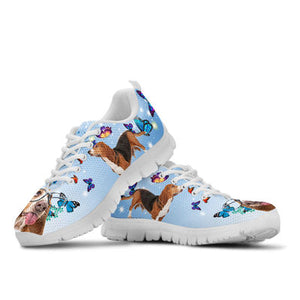 Basset Hound Butterfly Sneakers Shoes For Women, Shoes For Men Sneaker Custom Shoes Basset Hound Butterfly Sneakers Shoes For Women, Shoes For Men Sneaker Custom Shoes - Vegamart.com