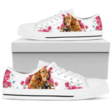 Golden Retriver Flower And Butterfly Low Top Shoes For Women, Shoes For Men Custom Shoes Golden Retriver Flower And Butterfly Low Top Shoes For Women, Shoes For Men Custom Shoes - Vegamart.com