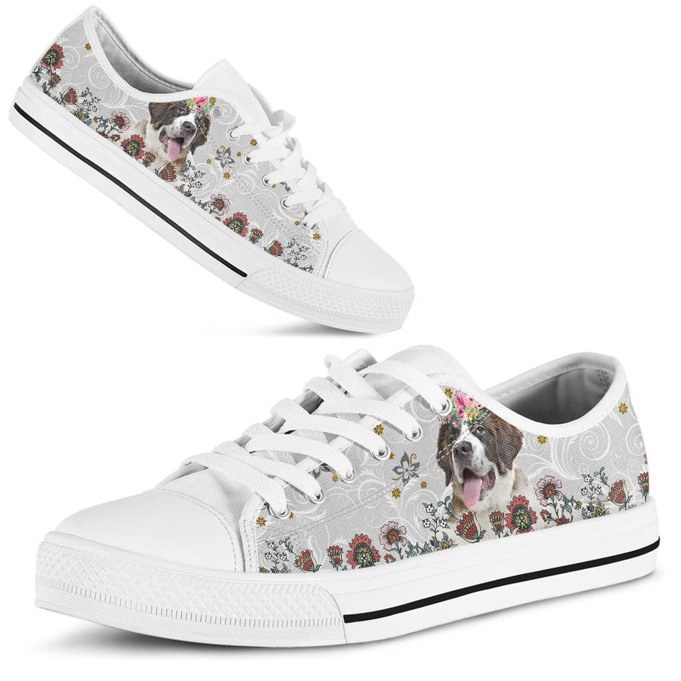 St Bernard Awesome Low Top Shoes For Women, Shoes For Men Custom Shoes St Bernard Awesome Low Top Shoes For Women, Shoes For Men Custom Shoes - Vegamart.com