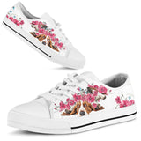 Basset Hound Flower And Butterfly Low Top Shoes For Women, Shoes For Men Custom Shoes Basset Hound Flower And Butterfly Low Top Shoes For Women, Shoes For Men Custom Shoes - Vegamart.com