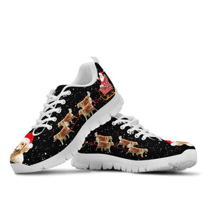 Golden Retriever Christmas Sneakers Shoes For Women, Shoes For Men Sneaker Custom Shoes Golden Retriever Christmas Sneakers Shoes For Women, Shoes For Men Sneaker Custom Shoes - Vegamart.com