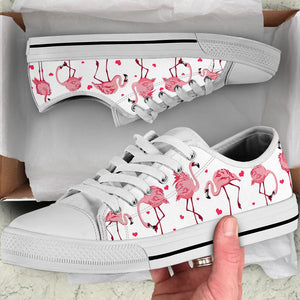 Flamingo Heart Low Top Shoes For Women, Shoes For Men Custom Shoes Flamingo Heart Low Top Shoes For Women, Shoes For Men Custom Shoes - Vegamart.com
