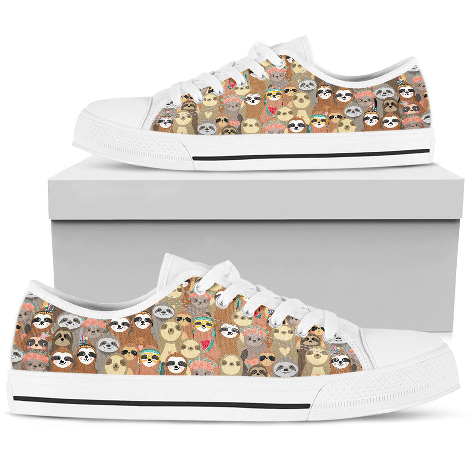 Sloths Chibi Low Top Shoes For Women, Shoes For Men Custom Shoes Sloths Chibi Low Top Shoes For Women, Shoes For Men Custom Shoes - Vegamart.com