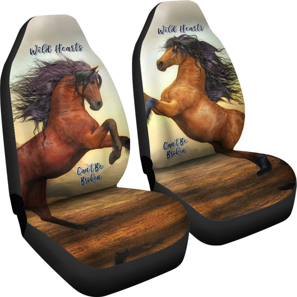 Wild Hearts Can'T Be Broken Seat Cover Car Seat Covers Set 2 Pc, Car Accessories Car Mats For Horse Lovers Wild Hearts Can'T Be Broken Seat Cover Car Seat Covers Set 2 Pc, Car Accessories Car Mats For Horse Lovers - Vegamart.com