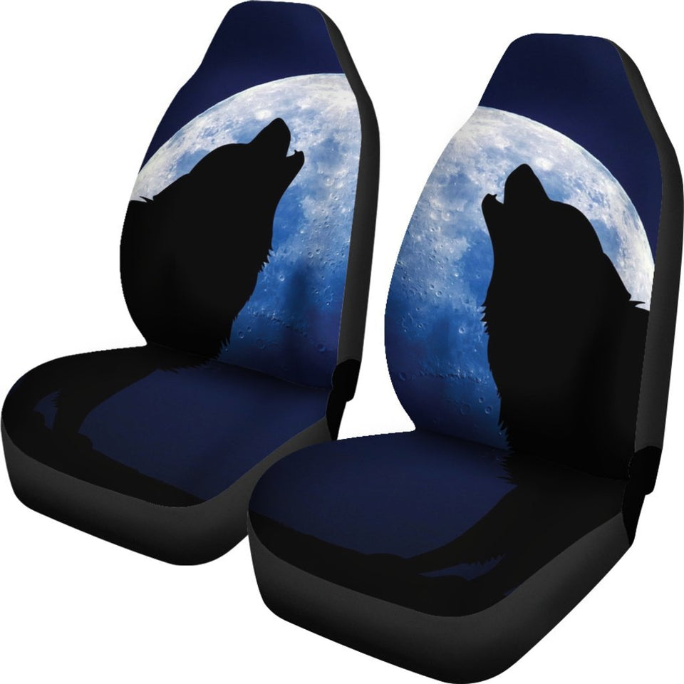 Wolf Howling Seat Cover Car Seat Covers Set 2 Pc, Car Accessories Car Mats Wolf Howling Seat Cover Car Seat Covers Set 2 Pc, Car Accessories Car Mats - Vegamart.com