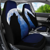 Wolf Howling Seat Cover Car Seat Covers Set 2 Pc, Car Accessories Car Mats Wolf Howling Seat Cover Car Seat Covers Set 2 Pc, Car Accessories Car Mats - Vegamart.com