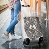 Wolf Tribal Luggage Cover Protector