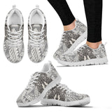 Wolf Tribal White Sneakers Shoes For Women, Men Wolf Tribal White Sneakers Shoes For Women, Men - Vegamart.com