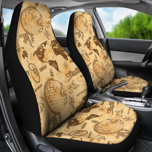 World Map Pattern Print Seat Cover Car Seat Covers Set 2 Pc, Car Accessories Car Mats World Map Pattern Print Seat Cover Car Seat Covers Set 2 Pc, Car Accessories Car Mats - Vegamart.com