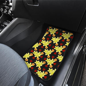 Yellow Plumeria Pattern Print Design PM04 Car Floor Mats