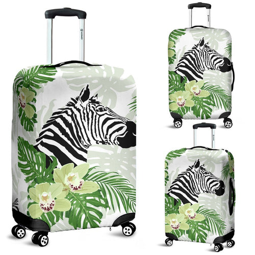 Zebra Head Jungle Luggage Cover Protector