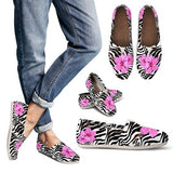 Zebra Pink Hibiscus Casual Shoes Style Shoes For Women All Over Print Zebra Pink Hibiscus Casual Shoes Style Shoes For Women All Over Print - Vegamart.com